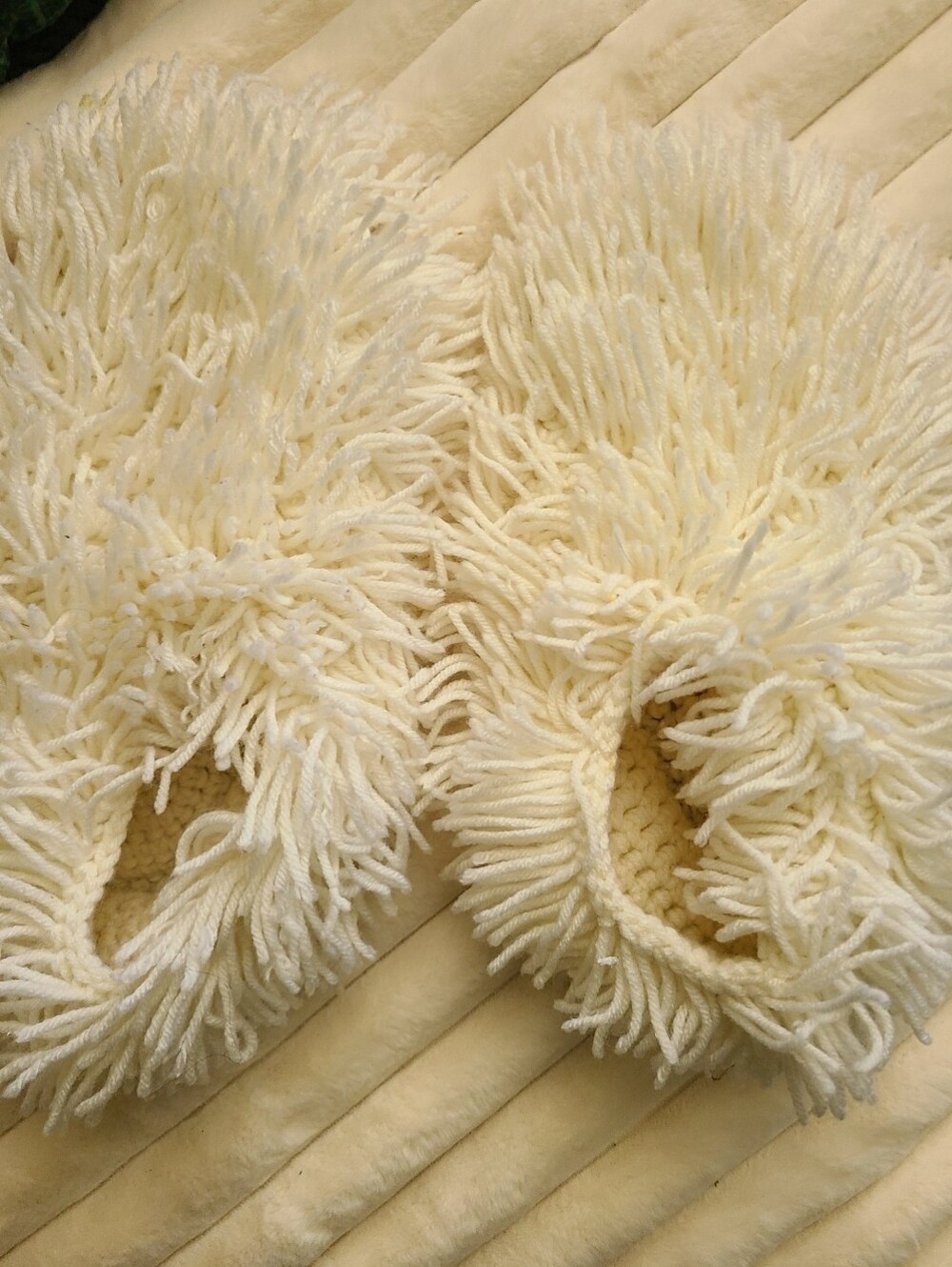 Women's Vintage Shaggy Yarn Slippers